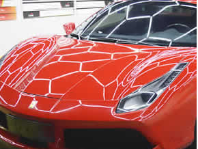 法拉力贴菲林车衣漆面膜效果