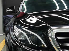 奔驰贴菲林隐形车衣效果